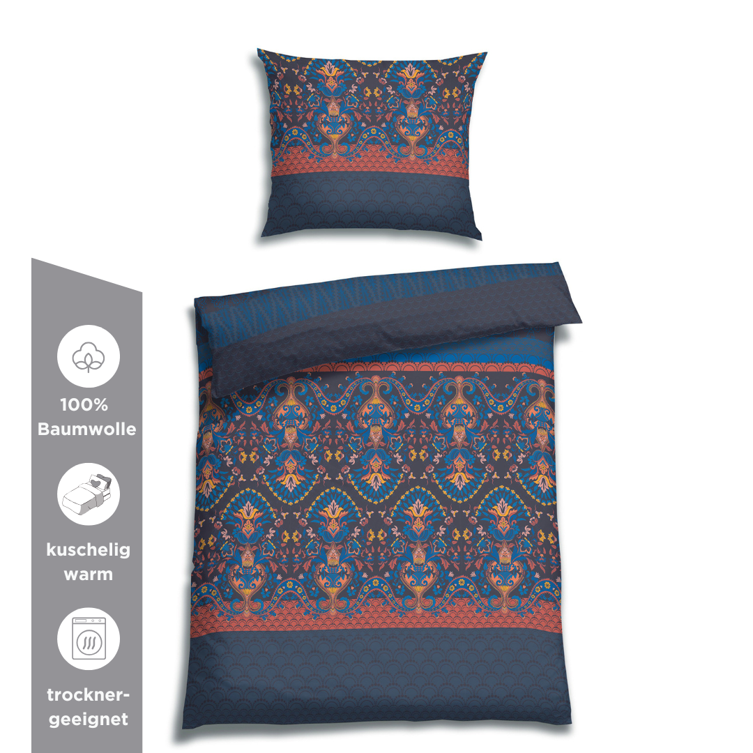 bettwäsche bei lidl LIVARNO HOME Renforcé-Bettwäsche, 155 x 220 cm Farbe:Stil2 main image 0