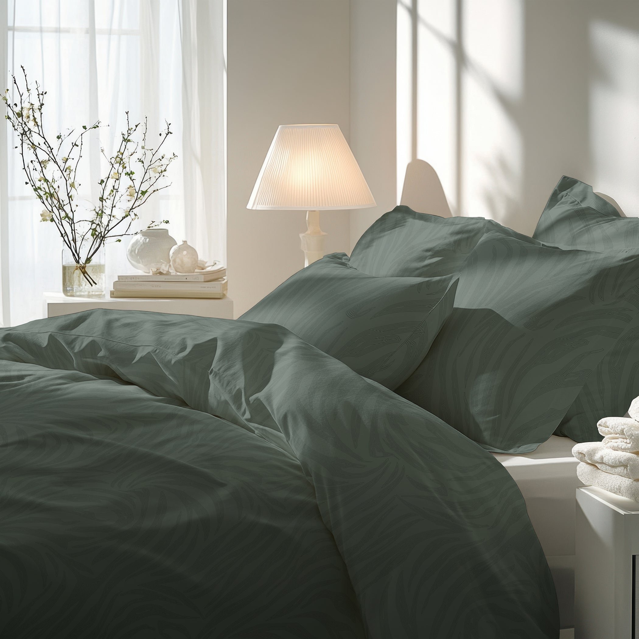 grüne Bettwäsche