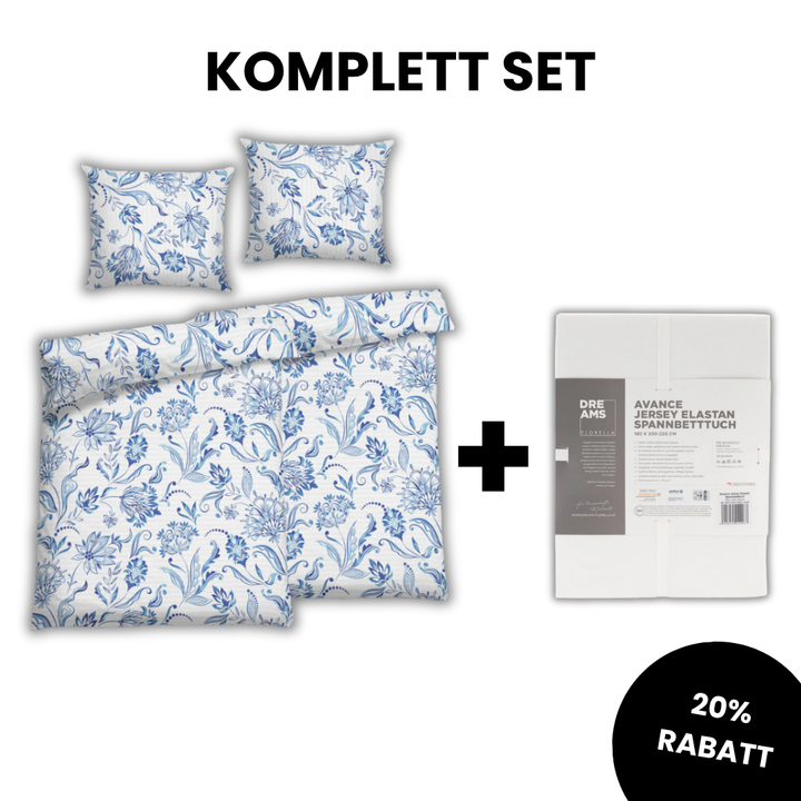 Seersucker Bed Linen Fania Complete Set