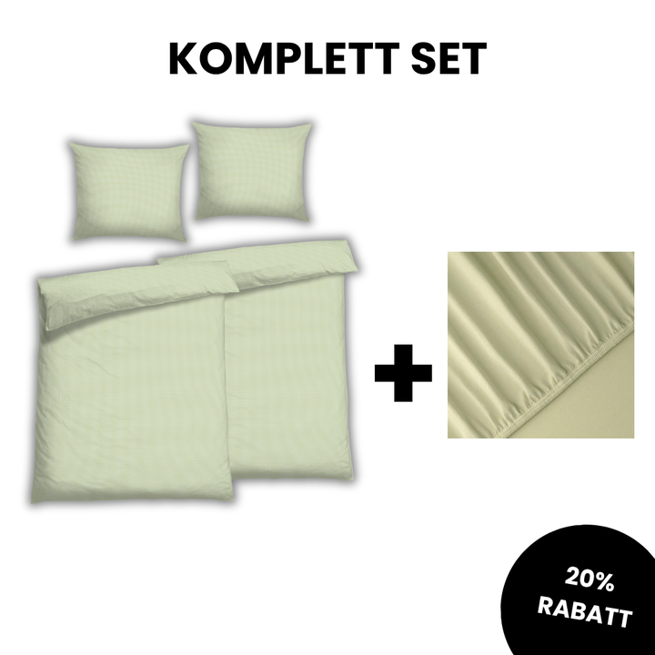 Noble Satin Plaid Five Sage Complete Set