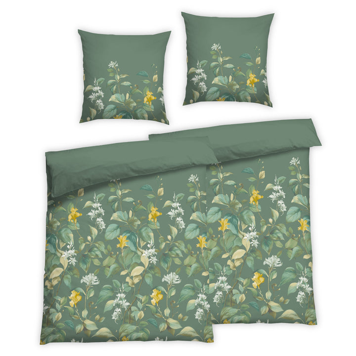 SOFT TOUCH SATIN BETTWÄSCHE-SET ALICEE PFAU