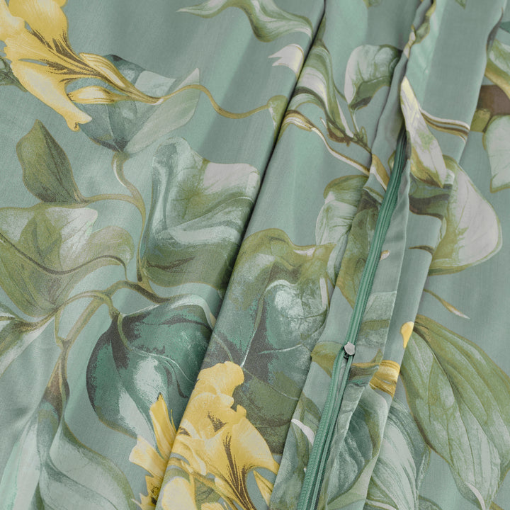 SOFT TOUCH SATIN BETTWÄSCHE-SET ALICEE PFAU