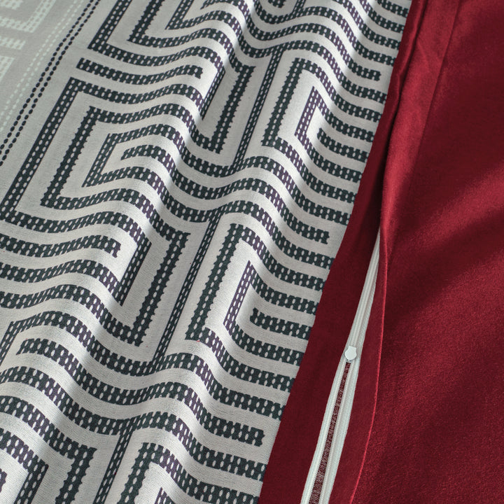 FLAUSCH FLANELL BETTWÄSCHE-SET ARCHILL WEINROT