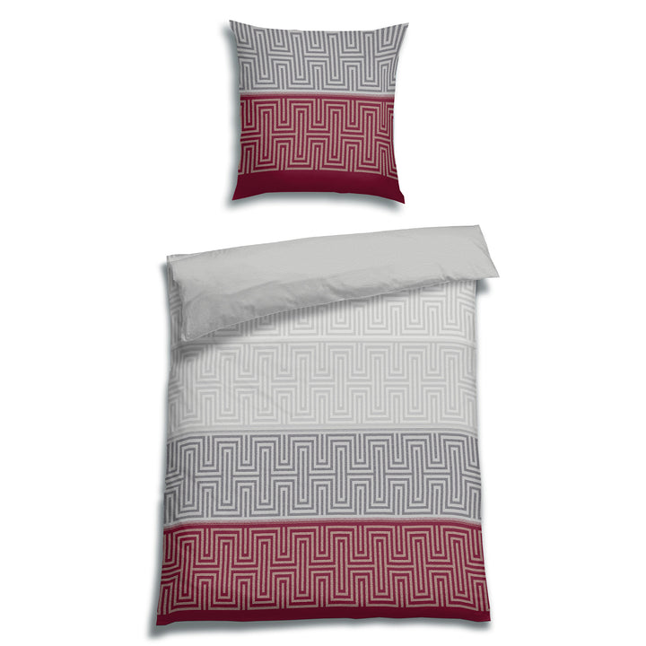 FLAUSCH FLANELL BETTWÄSCHE-SET ARCHILL WEINROT