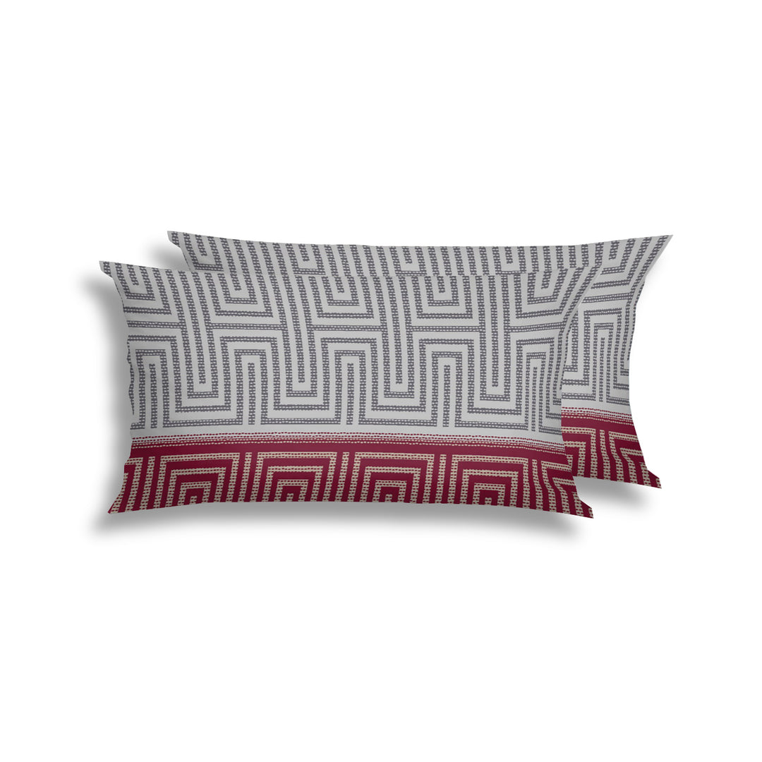 FLAUSCH FLANELL KISSENBEZUG ARCHILL WEINROT