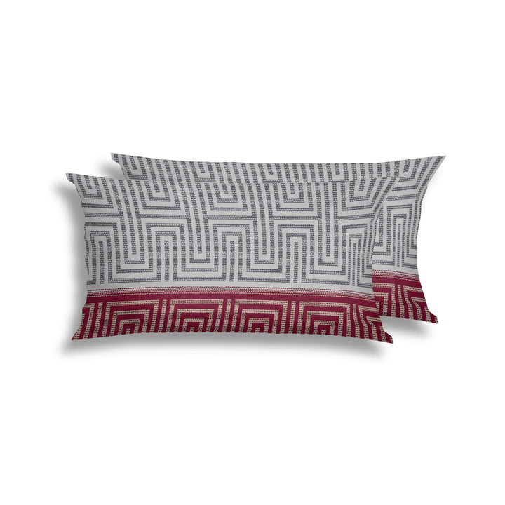 FLAUSCH FLANELL KISSENBEZUG ARCHILL WEINROT