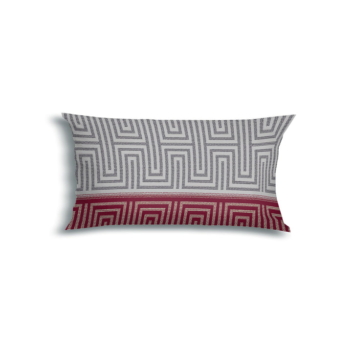 FLAUSCH FLANELL KISSENBEZUG ARCHILL WEINROT