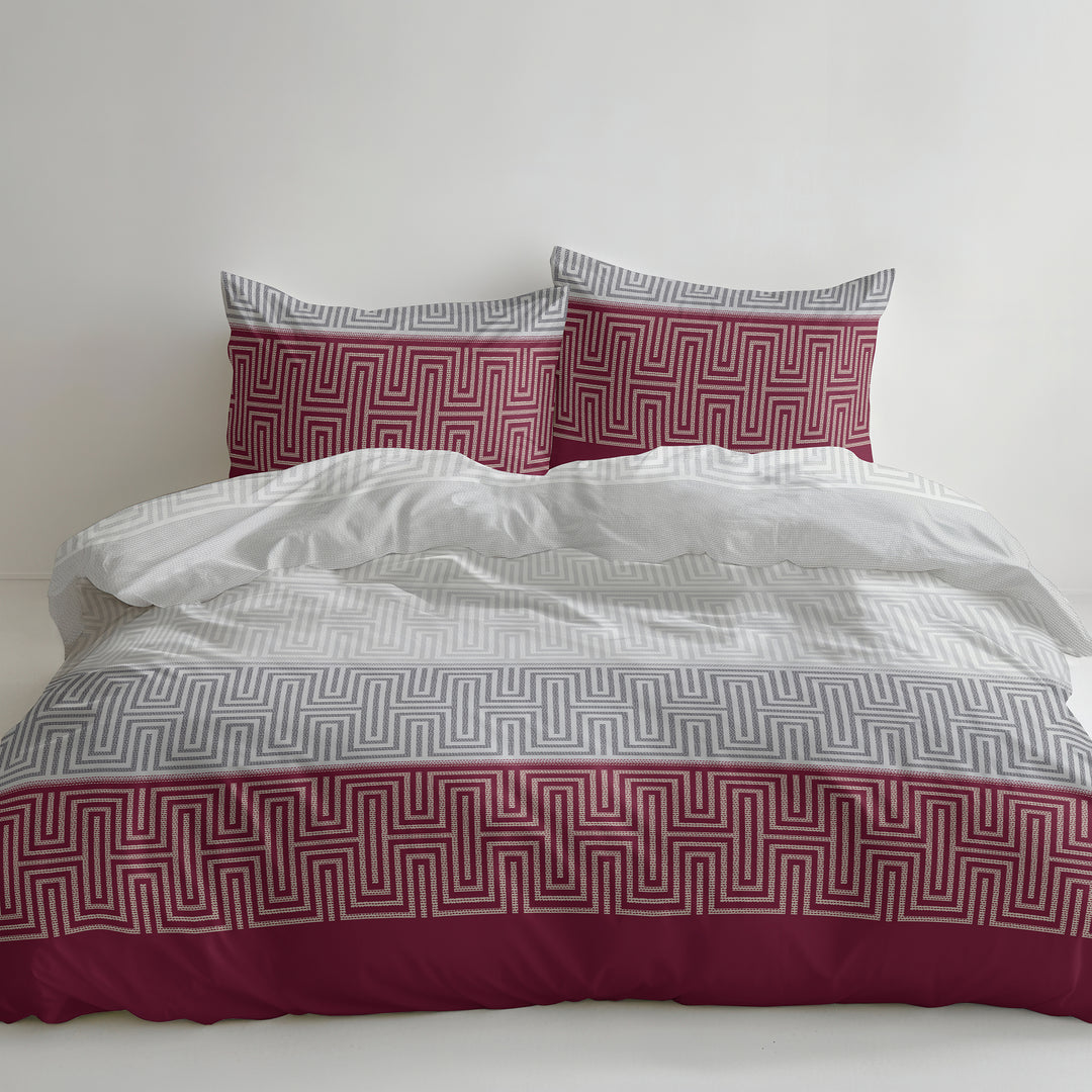 FLAUSCH FLANELL BETTWÄSCHE ARCHILL WEINROT