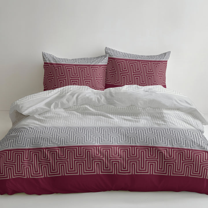 FLAUSCH FLANELL BETTWÄSCHE ARCHILL WEINROT