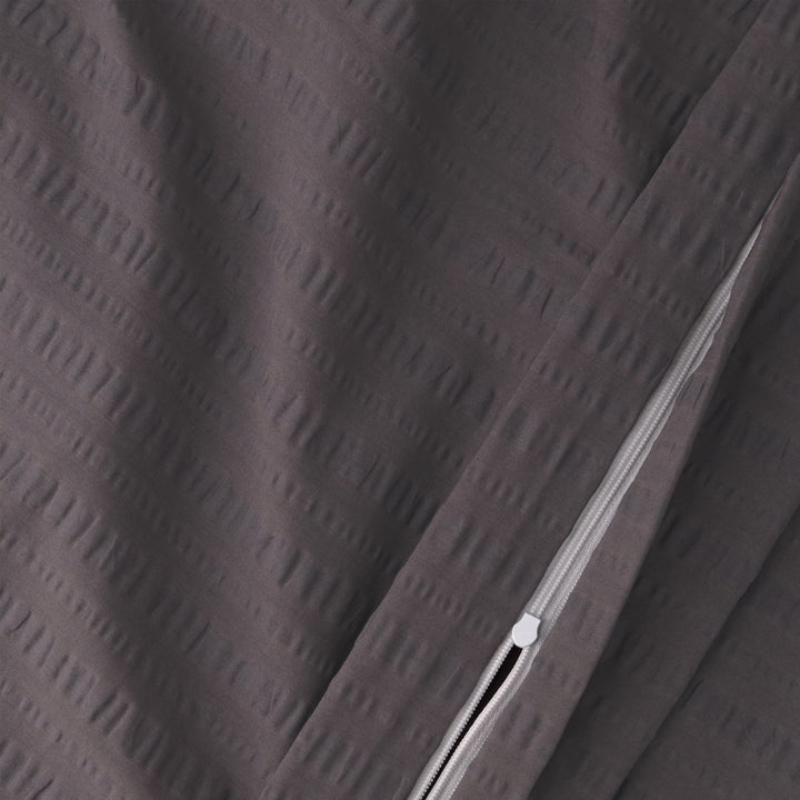 AVANCE SOFT SEERSUCKER KISSENBEZUG UNI SCHIEFER