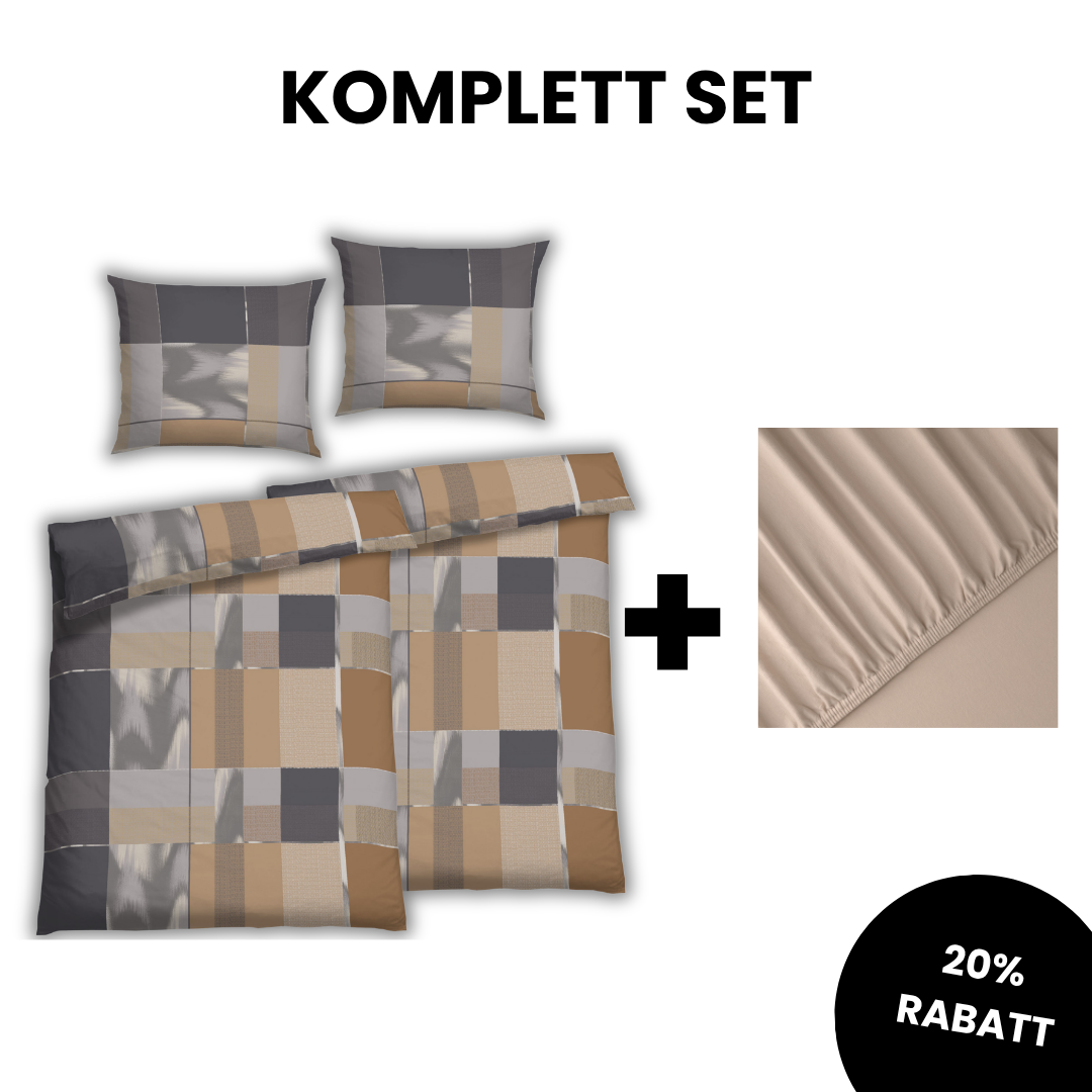 SOFT TOUCH SATIN ELIAN BEIGE KOMPLETT SET