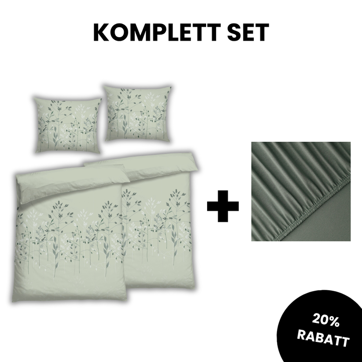 Soft Touch Satin Fina Salbei Komplett Set