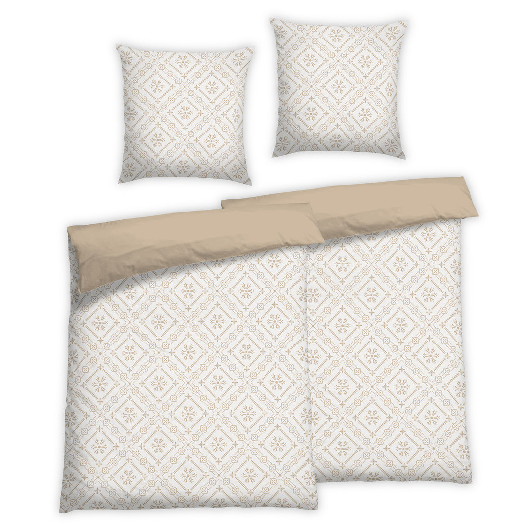 FEIN RENFORCÉ BETTWÄSCHE-SET BELUNI CREME