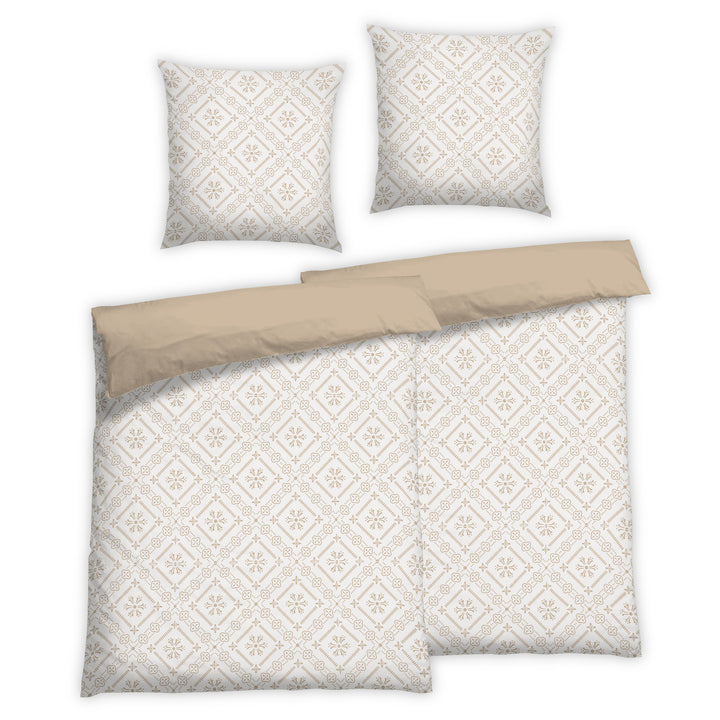FEIN RENFORCÉ BETTWÄSCHE-SET BELUNI CREME