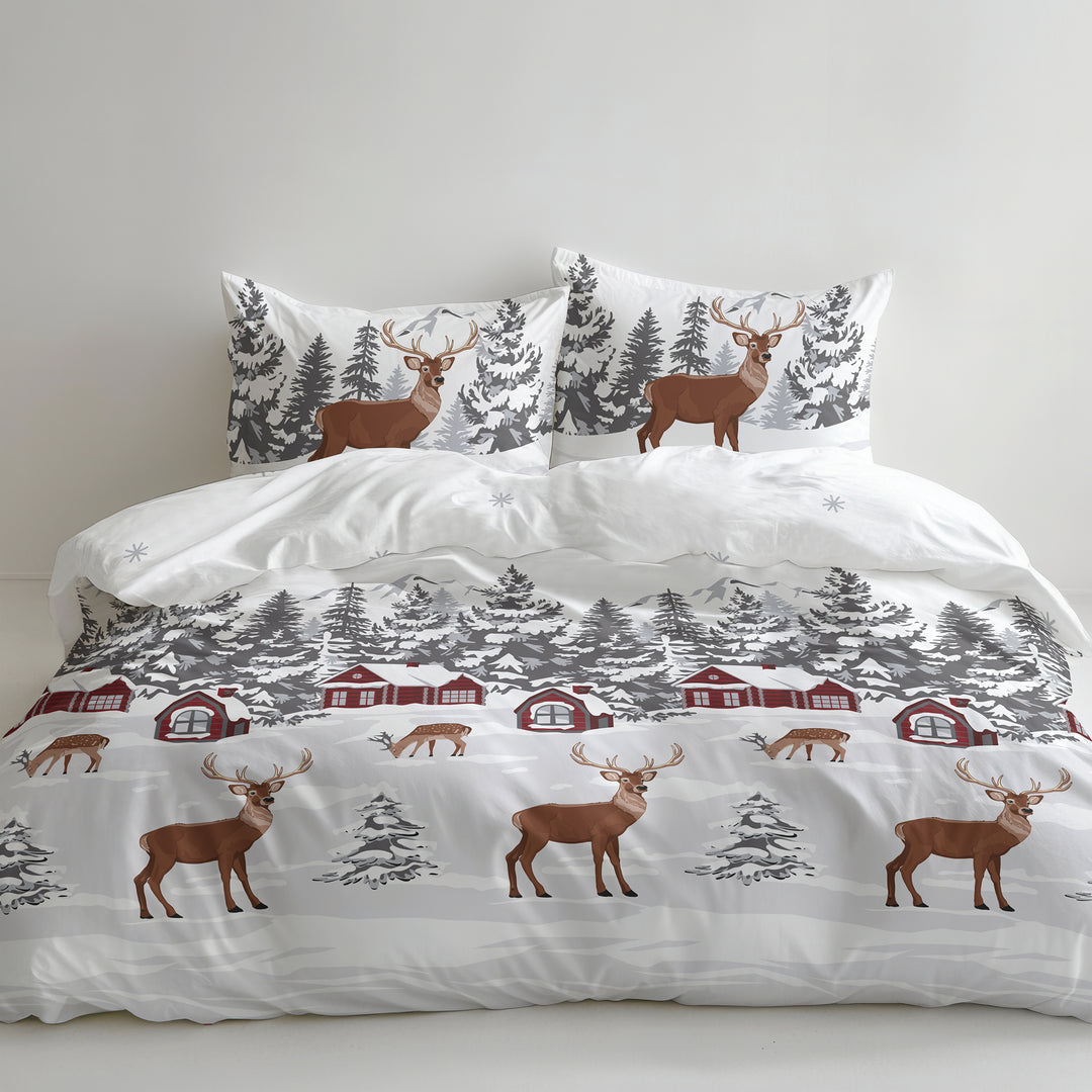 FLAUSCH FLANELL BETTWÄSCHE DANESS WHITE