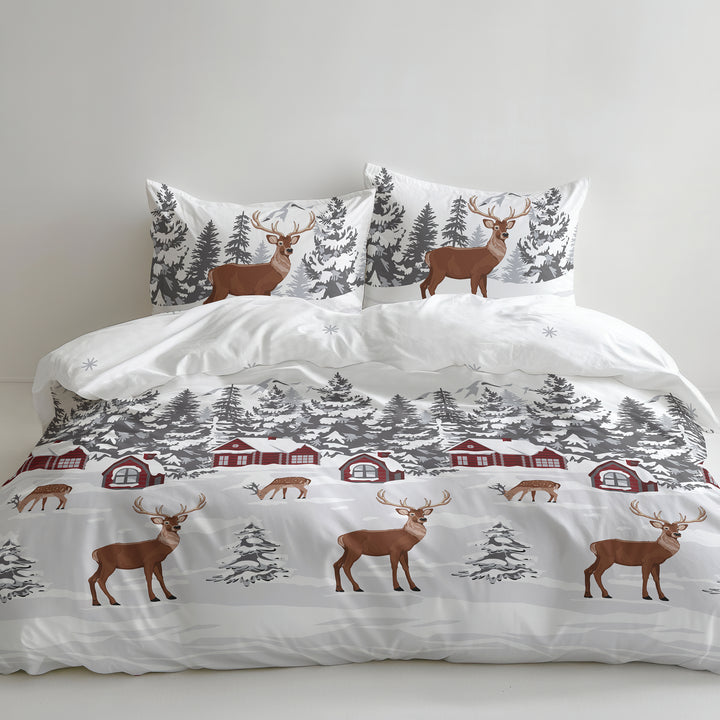 FLAUSCH FLANELL BETTWÄSCHE DANESS WHITE