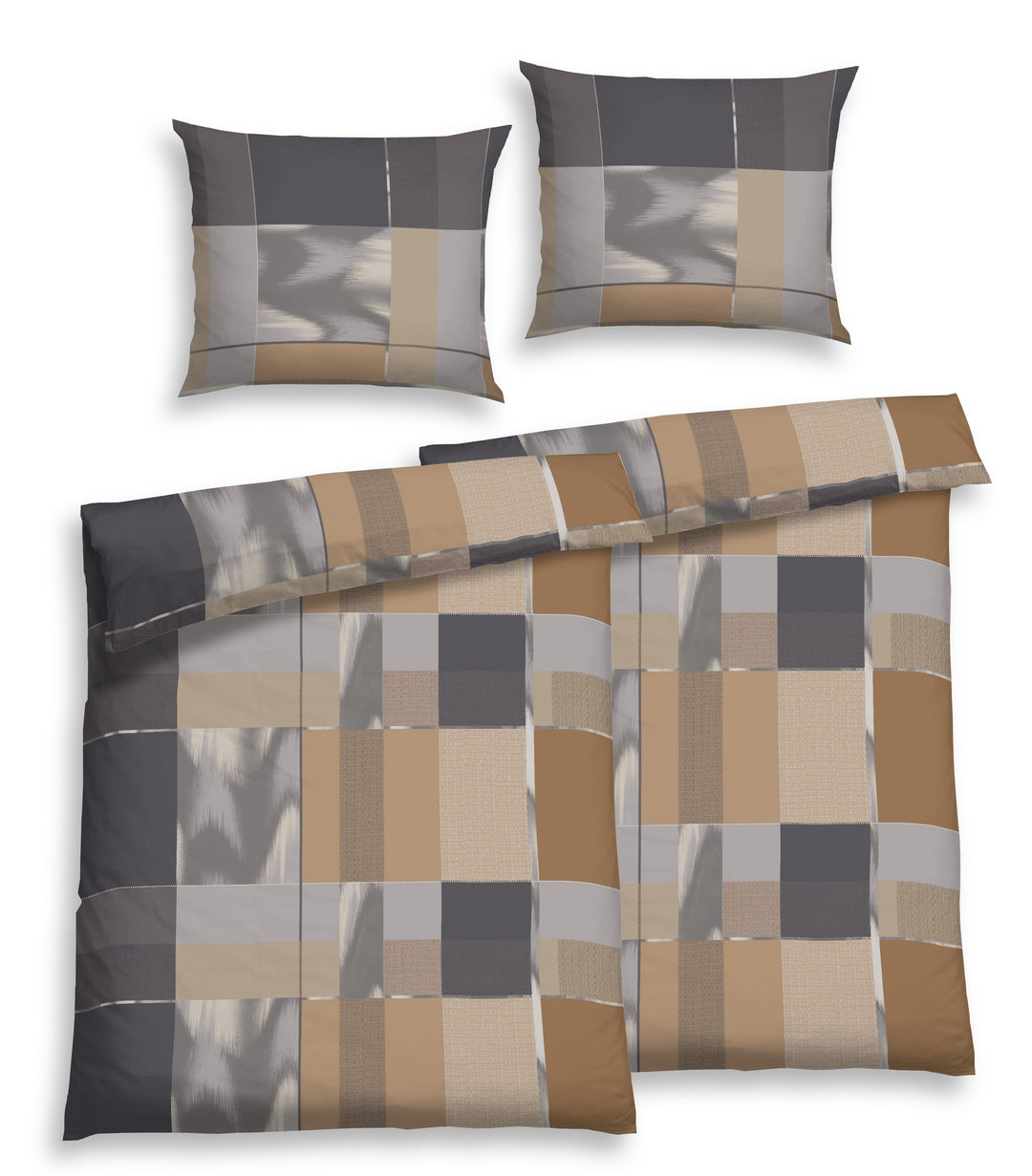 SOFT TOUCH SATIN BETTWÄSCHE ELIAN BEIGE