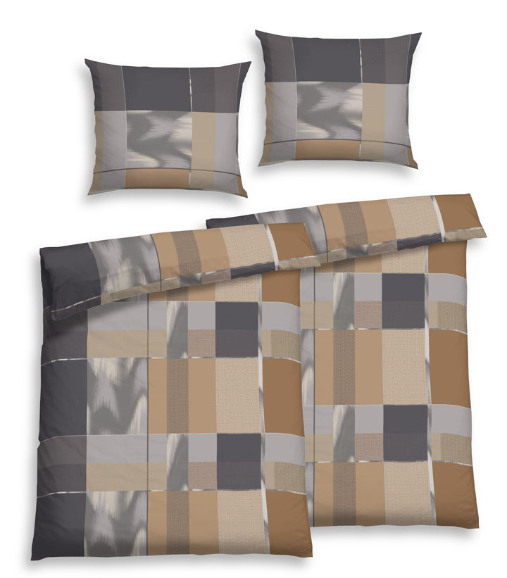 SOFT TOUCH SATIN BETTWÄSCHE ELIAN BEIGE