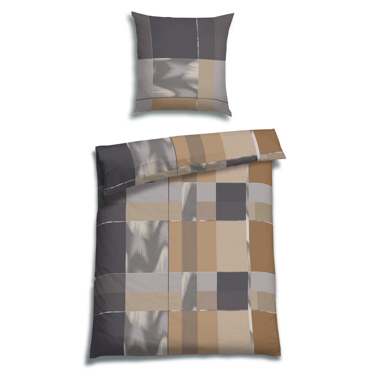 SOFT TOUCH SATIN BETTWÄSCHE-SET ELIAN BEIGE