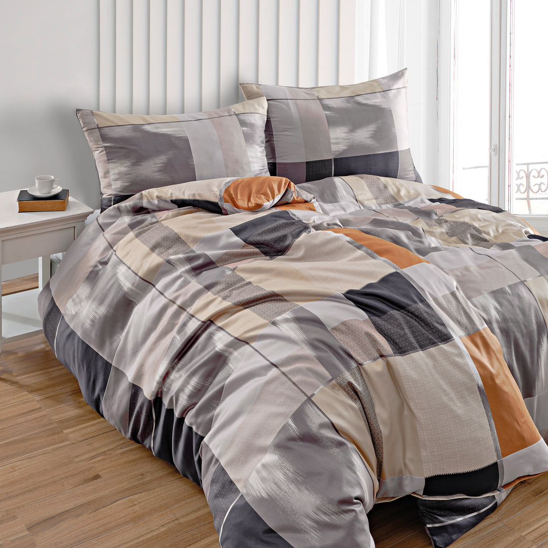 SOFT TOUCH SATIN BETTWÄSCHE ELIAN BEIGE