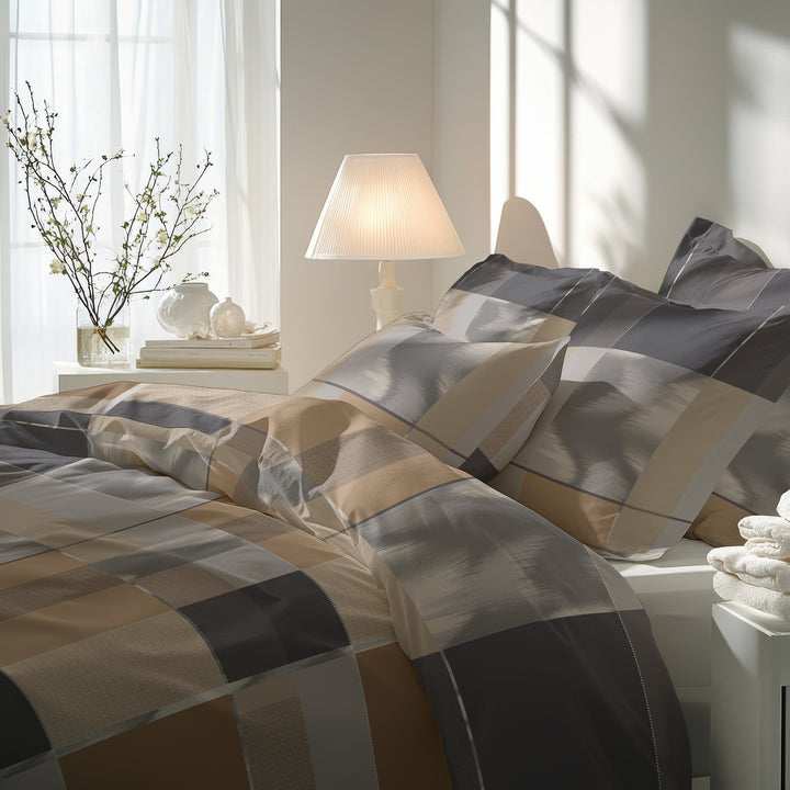 SOFT TOUCH SATIN BETTWÄSCHE ELIAN BEIGE