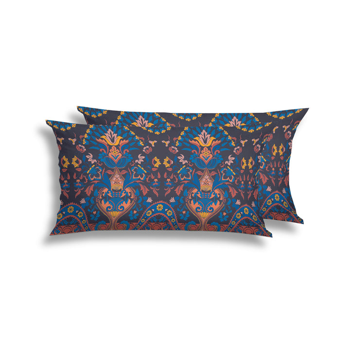 FLAUSCH FLANELL KISSENBEZUG ELKAN NBLAU