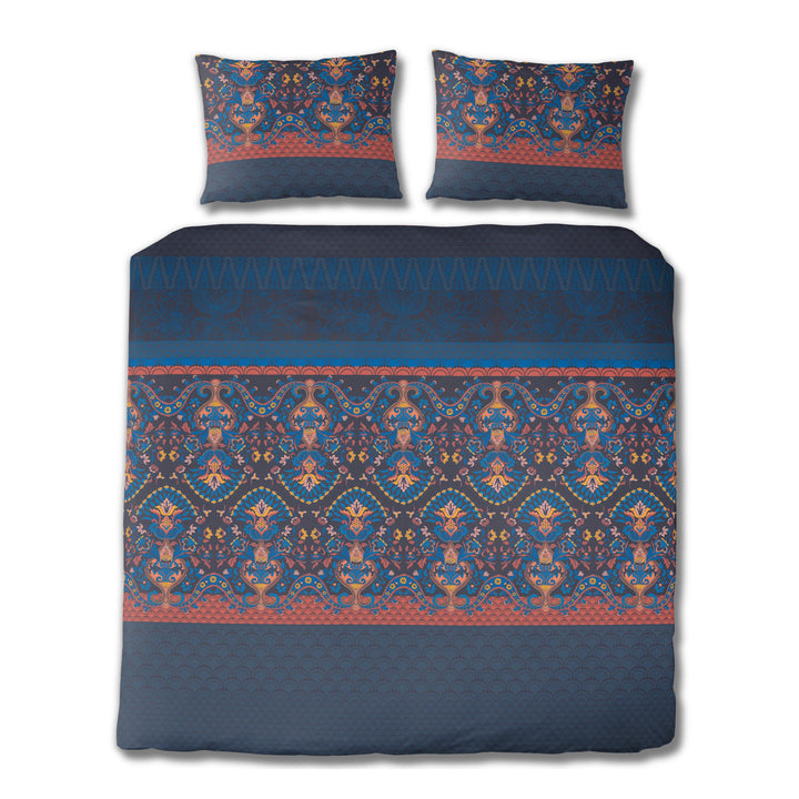 FLAUSCH FLANELL BETTWÄSCHE ELKAN NACHTBLAU