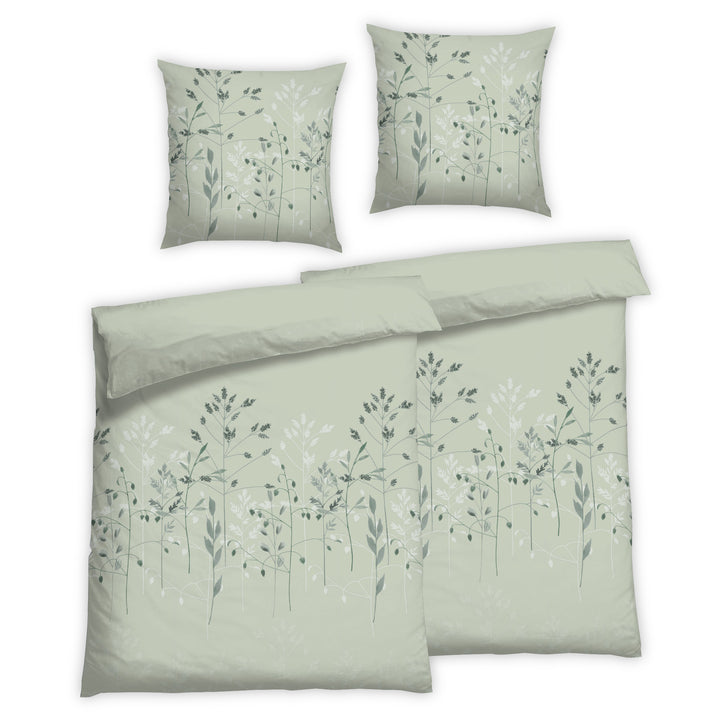 SOFT TOUCH SATIN BETTWÄSCHE-SET FINA SALBEI