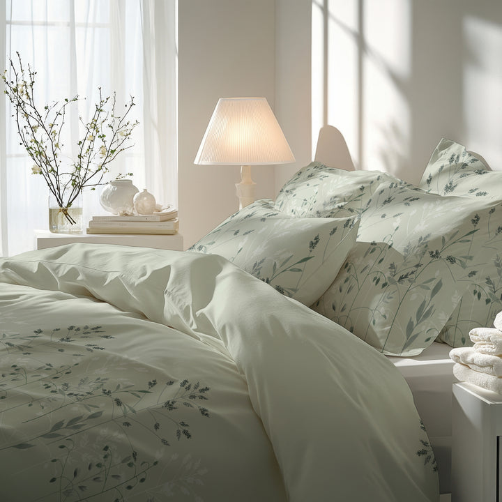 SOFT TOUCH SATIN BETTWÄSCHE FINA SALBEI