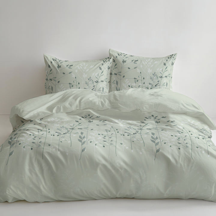 SOFT TOUCH SATIN BETTWÄSCHE FINA SALBEI