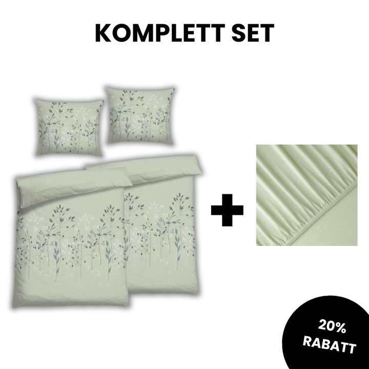 Soft Touch Satin Fina Salbei Komplett Set