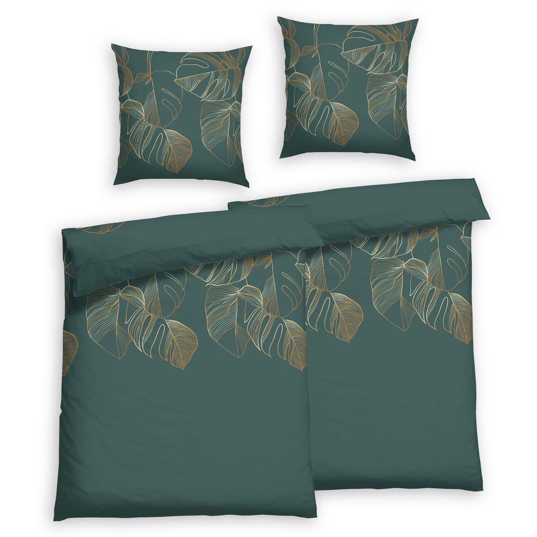 EDEL SATIN BETTWÄSCHE-SET GISELE GOLD
