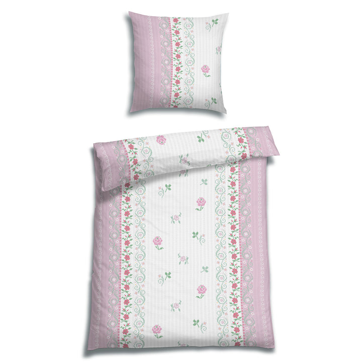 SOFT TOUCH SEERSUCKER BETTWÄSCHE-SET HELLA ROSA