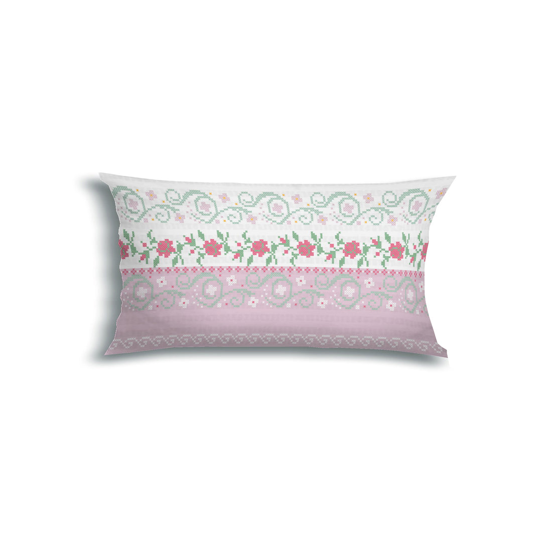 SOFT TOUCH SEERSUCKER KISSENBEZUG HELLA ROSA – FLORELLA