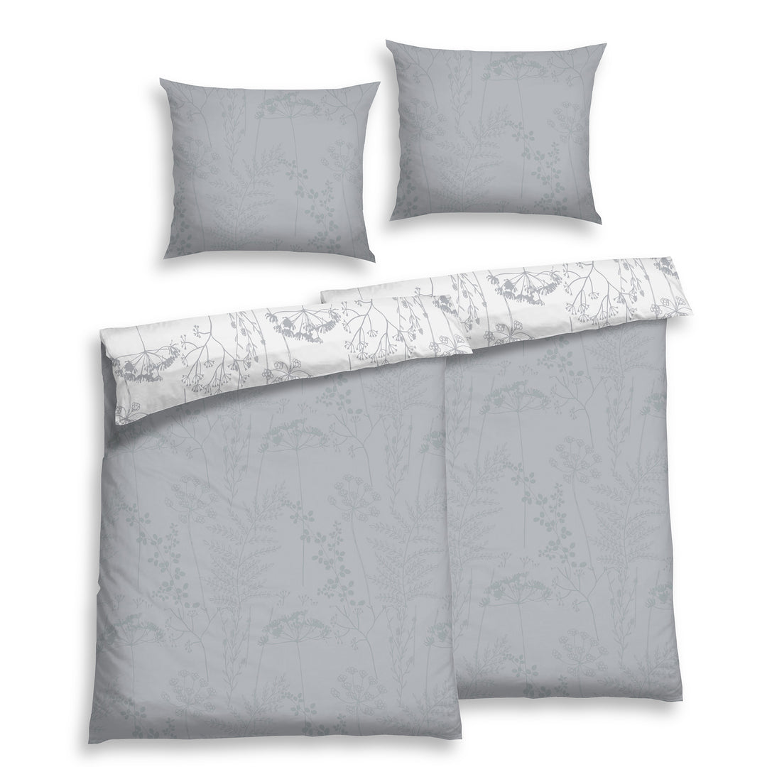 FLAUSCH FLANELL BETTWÄSCHE ISABEL SILBER