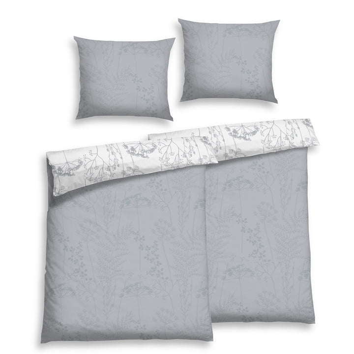 FLAUSCH FLANELL BETTWÄSCHE ISABEL SILBER