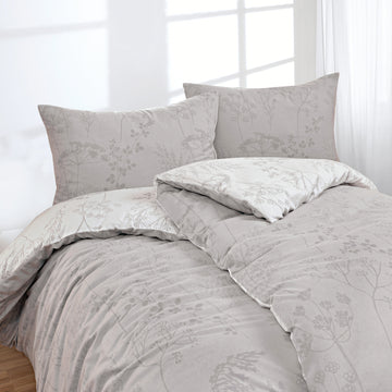 FLAUSCH FLANELL BETTWÄSCHE ISABEL SILBER – FLORELLA