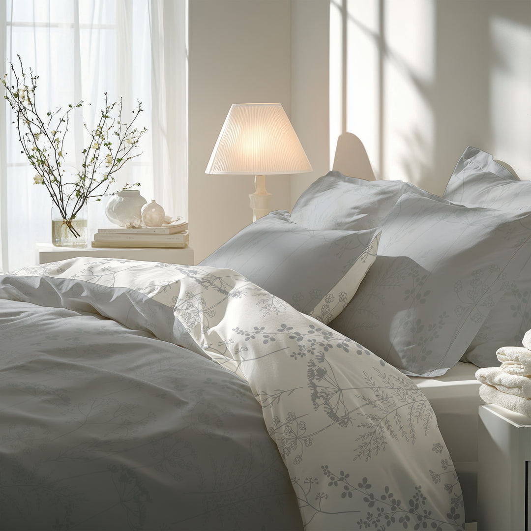 FLAUSCH FLANELL BETTWÄSCHE ISABEL SILBER