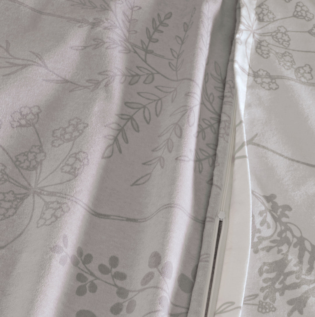 FLAUSCH FLANELL ISABEL SILBER KOMPLETT SET