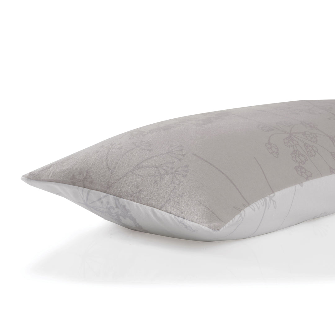 FLAUSCH FLANELL BETTWÄSCHE-SET ISABEL SILBER