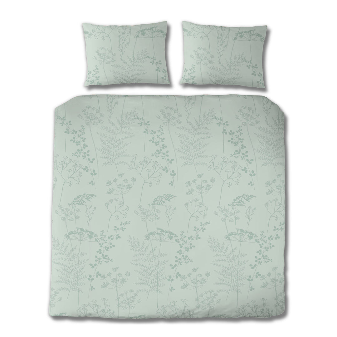 FLAUSCH FLANELL BETTWÄSCHE ISABEL SALBEI