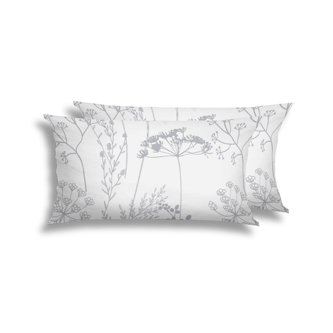 FLAUSCH FLANELL KISSENBEZUG ISABEL SILBER