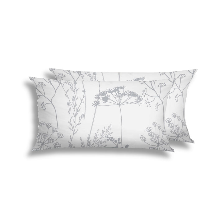 FLAUSCH FLANELL KISSENBEZUG ISABEL SILBER