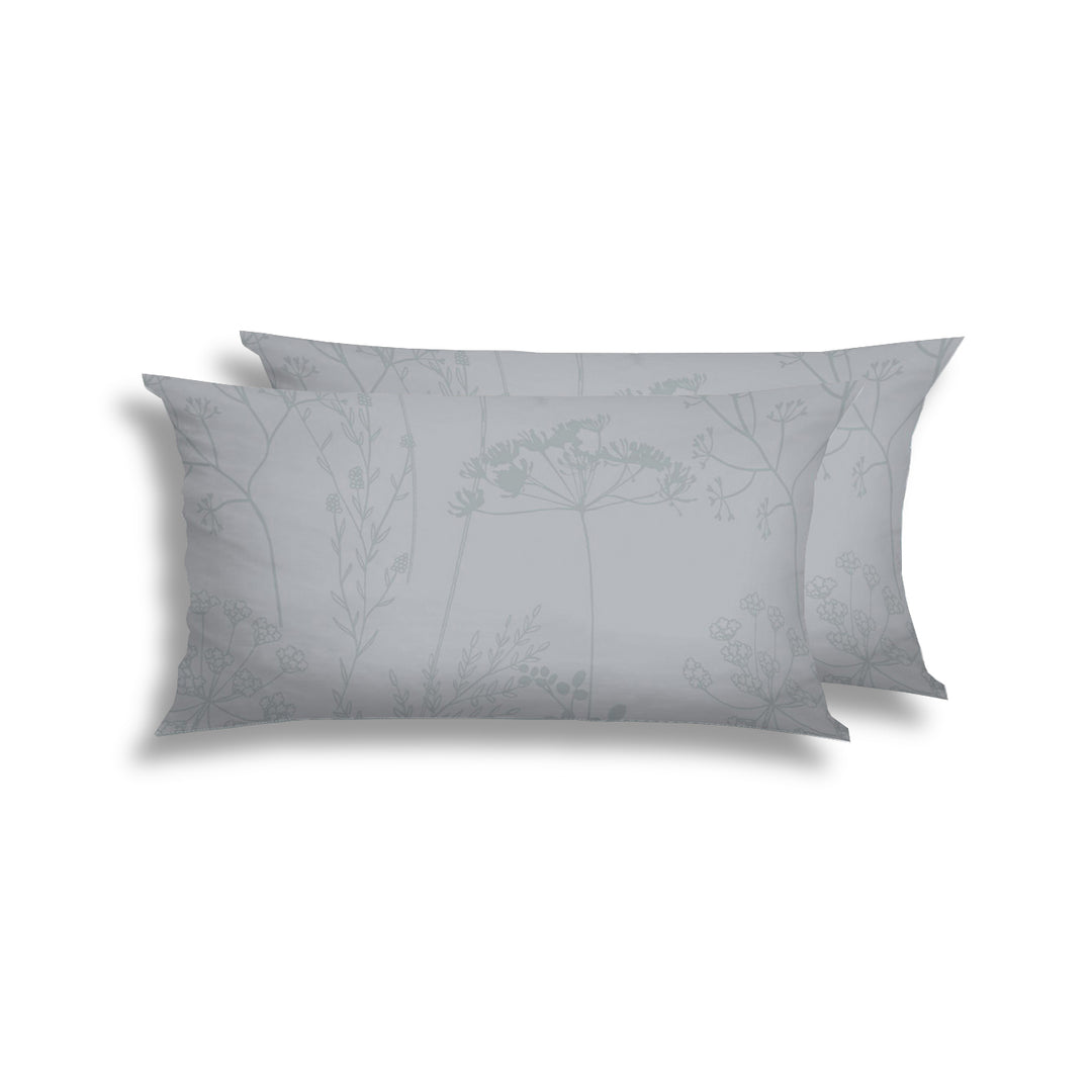 FLAUSCH FLANELL KISSENBEZUG ISABEL SILBER