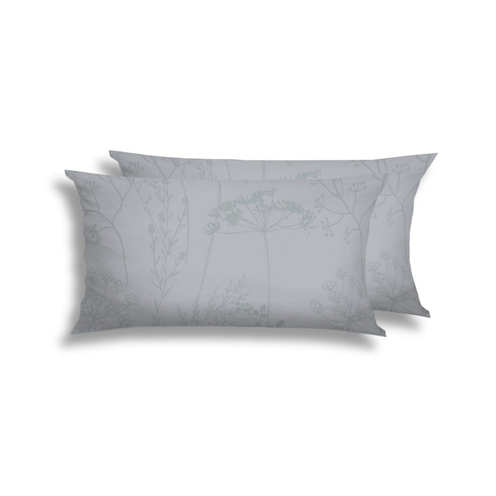 FLAUSCH FLANELL KISSENBEZUG ISABEL SILBER