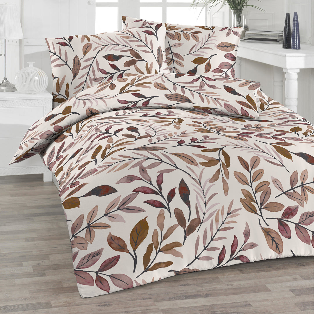 FLAUSCH FLANELL BETTWÄSCHE KIERY BEIGE