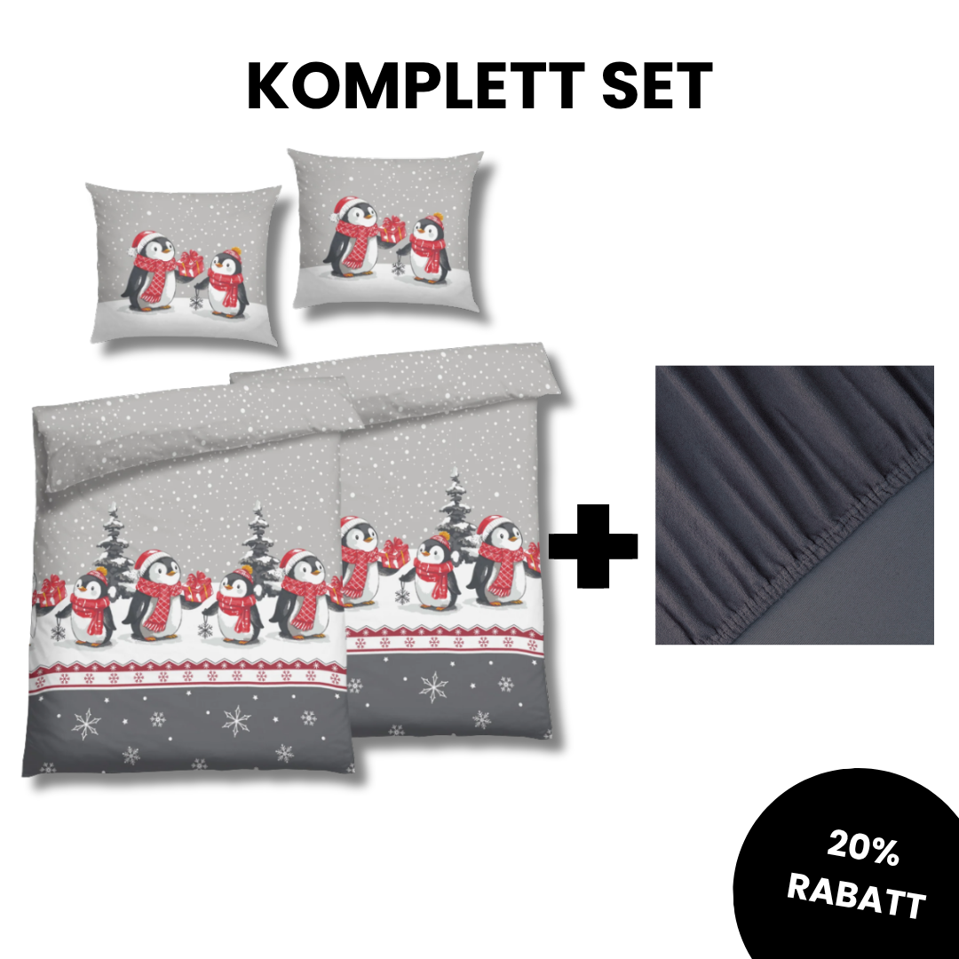 FLAUSCH FLANELL KUNIO GRAU KOMPLETT SET