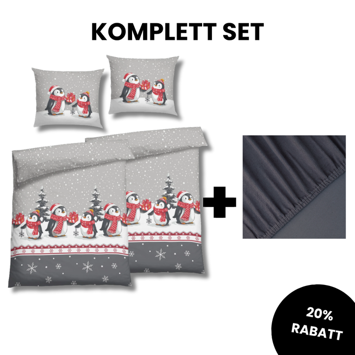 FLAUSCH FLANELL KUNIO GRAU KOMPLETT SET