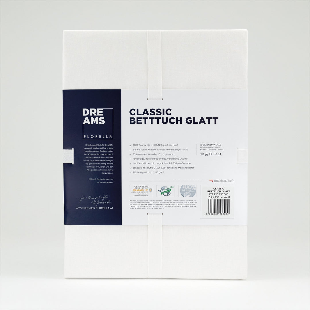 CLASSIC BETTTUCH GLATT 155x255 cm