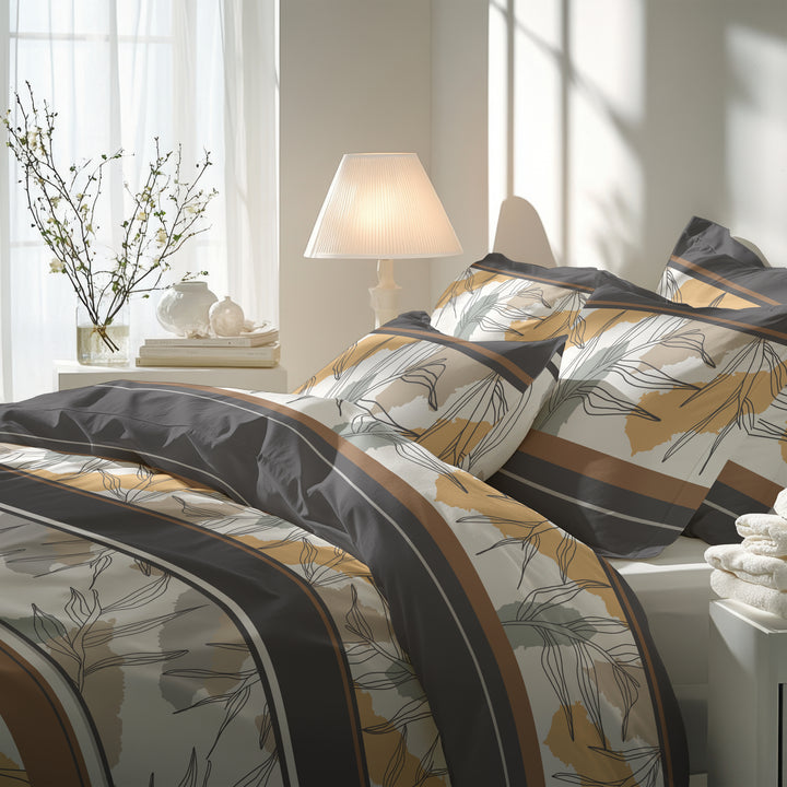 FLAUSCH FLANELL BETTWÄSCHE LANINA GRAU